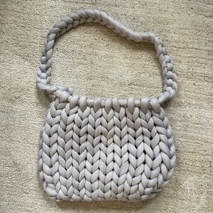 Handmade chunky crochet bag
